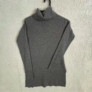 ONLY MINE WOMENS CASHMERE TUNIC/SWEATER SIZE XS GRAY